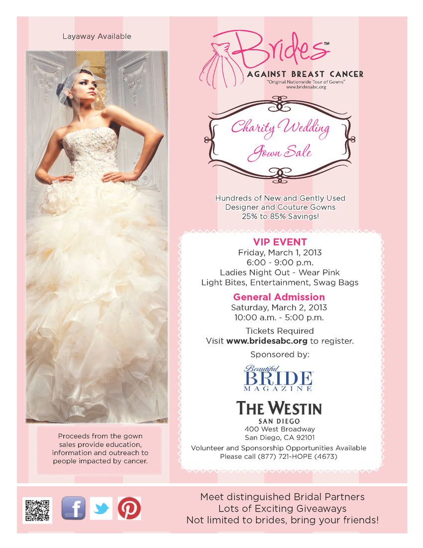 Brides Against Breast Cancer March 1st And 2nd Dress Trunk Show